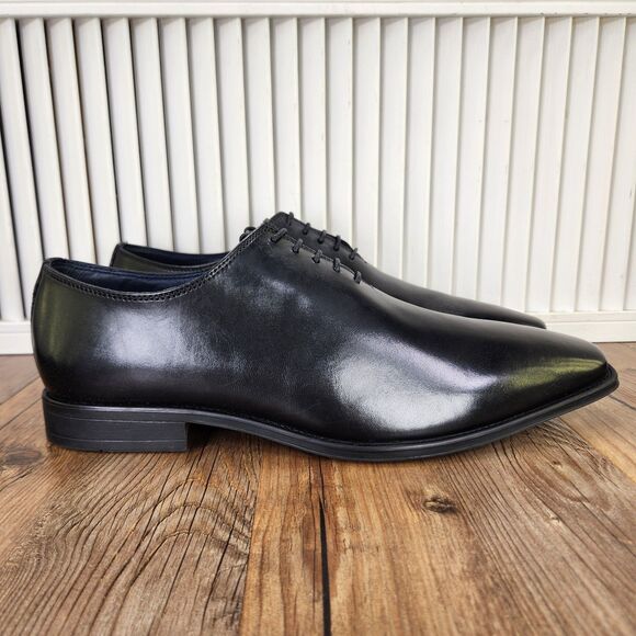 Jump New York Monaco Oxfords Dress Shoes Mens Sz 12M Black Leather Preppy Formal main image 4